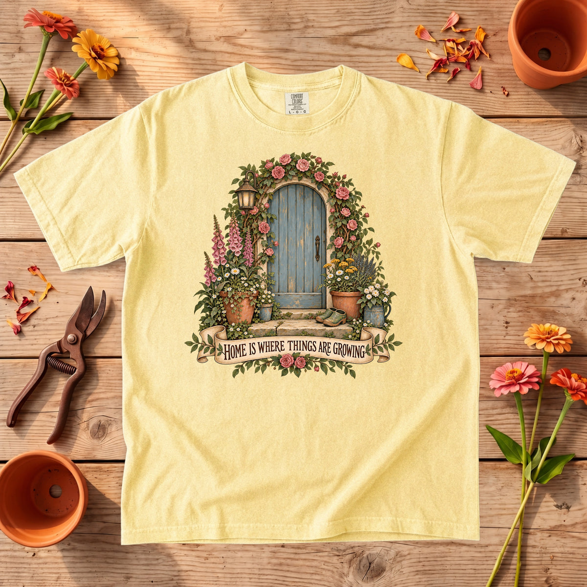 Home Is Where Things Are Growing T-Shirt