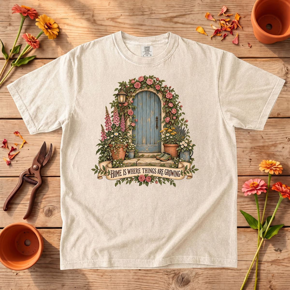 Home Is Where Things Are Growing T-Shirt