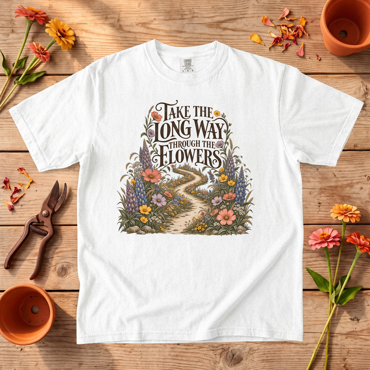Take the Long Way Through the Flowers T-Shirt