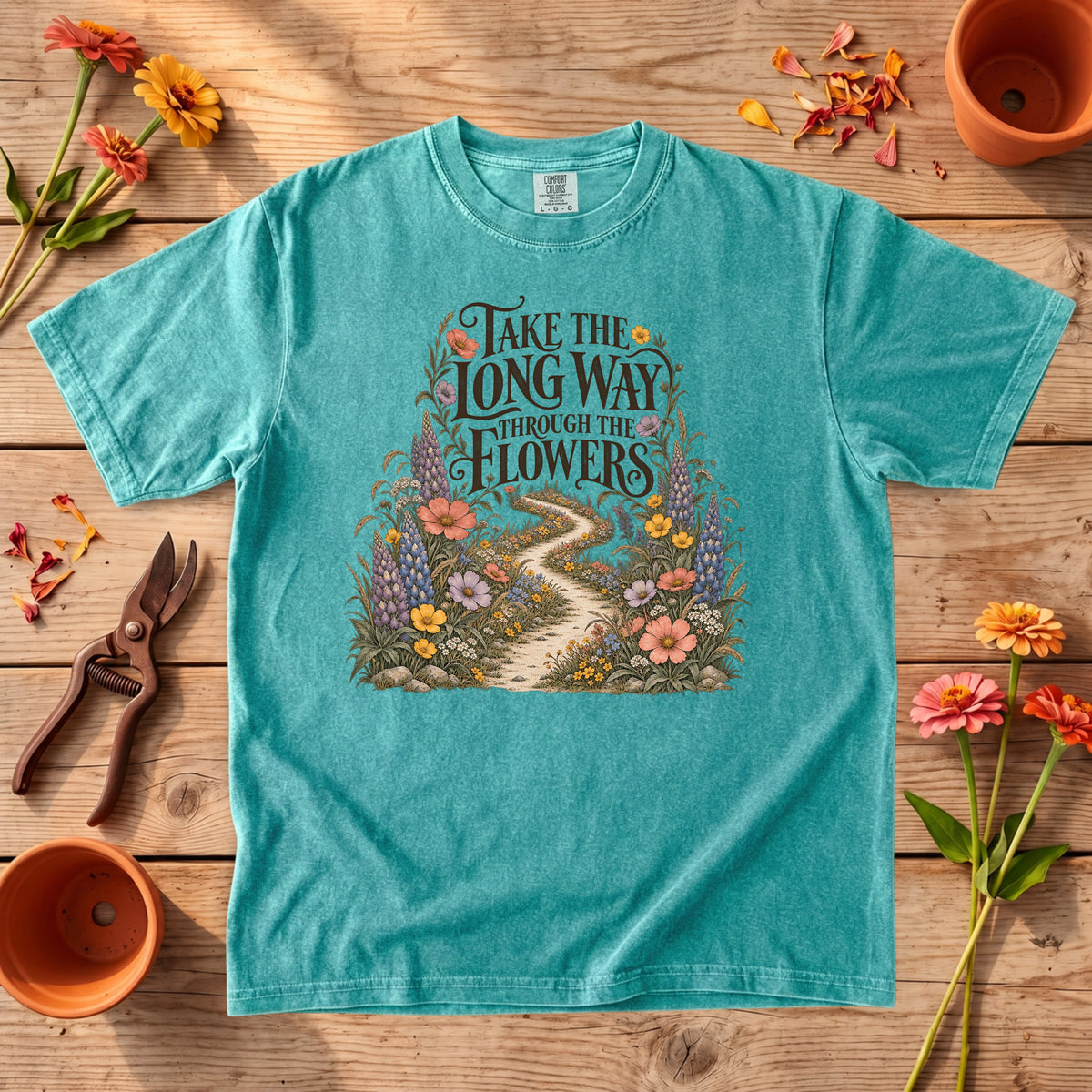 Take the Long Way Through the Flowers T-Shirt