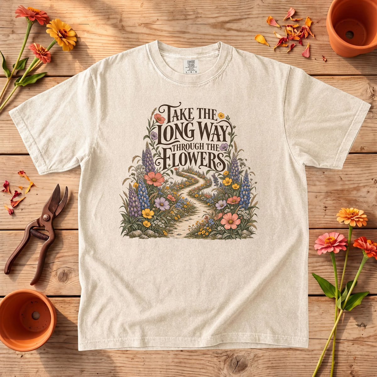 Take the Long Way Through the Flowers T-Shirt