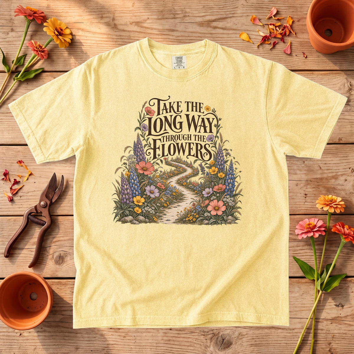 Take the Long Way Through the Flowers T-Shirt