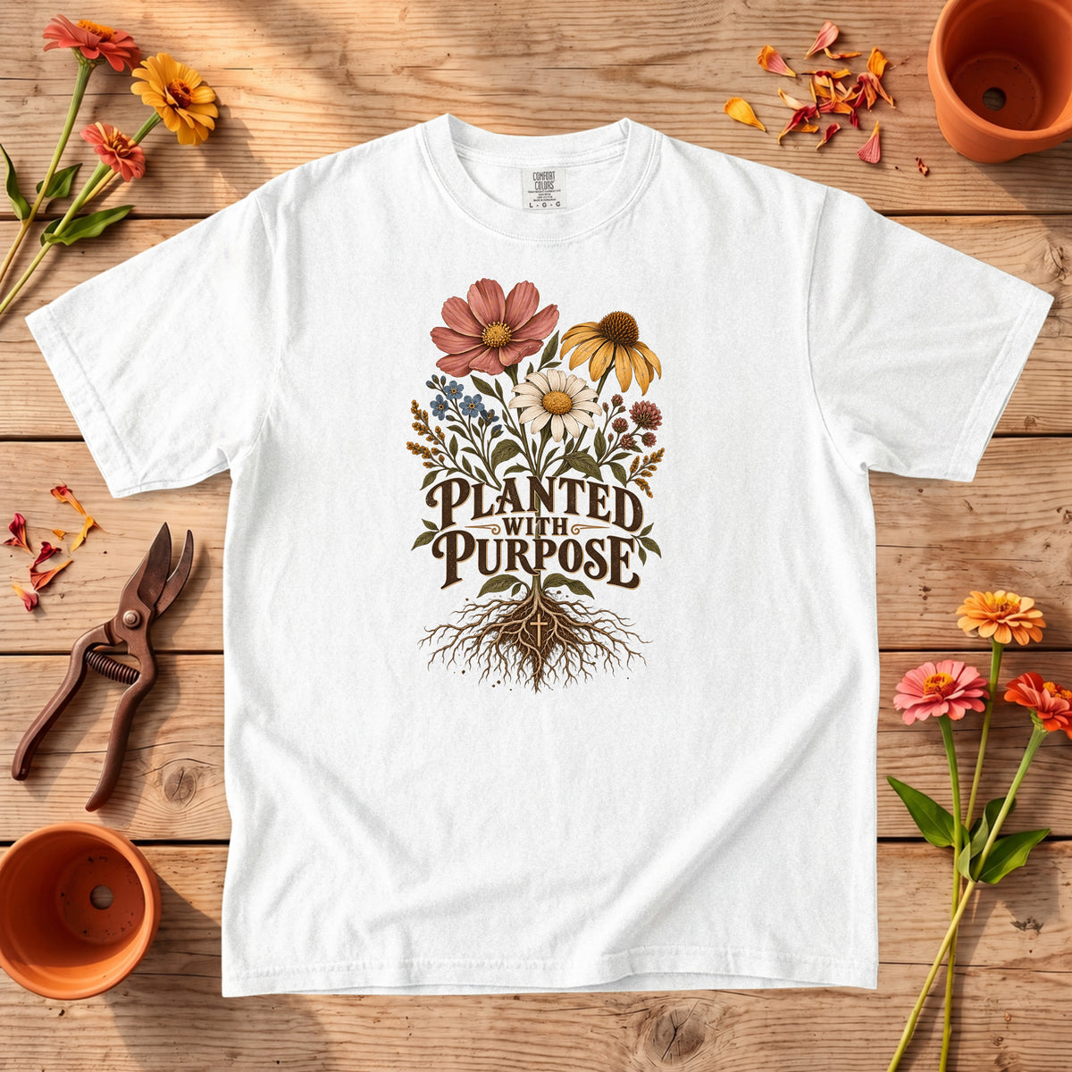 Planted with Purpose Wildflower Faith T-Shirt