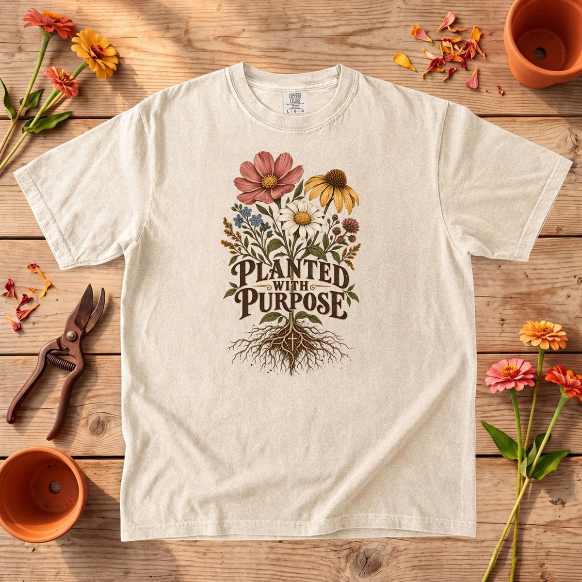 Planted with Purpose Wildflower Faith T-Shirt