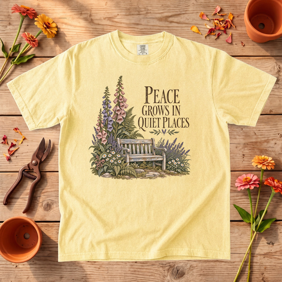 Peace Grows in Quiet Places T-Shirt