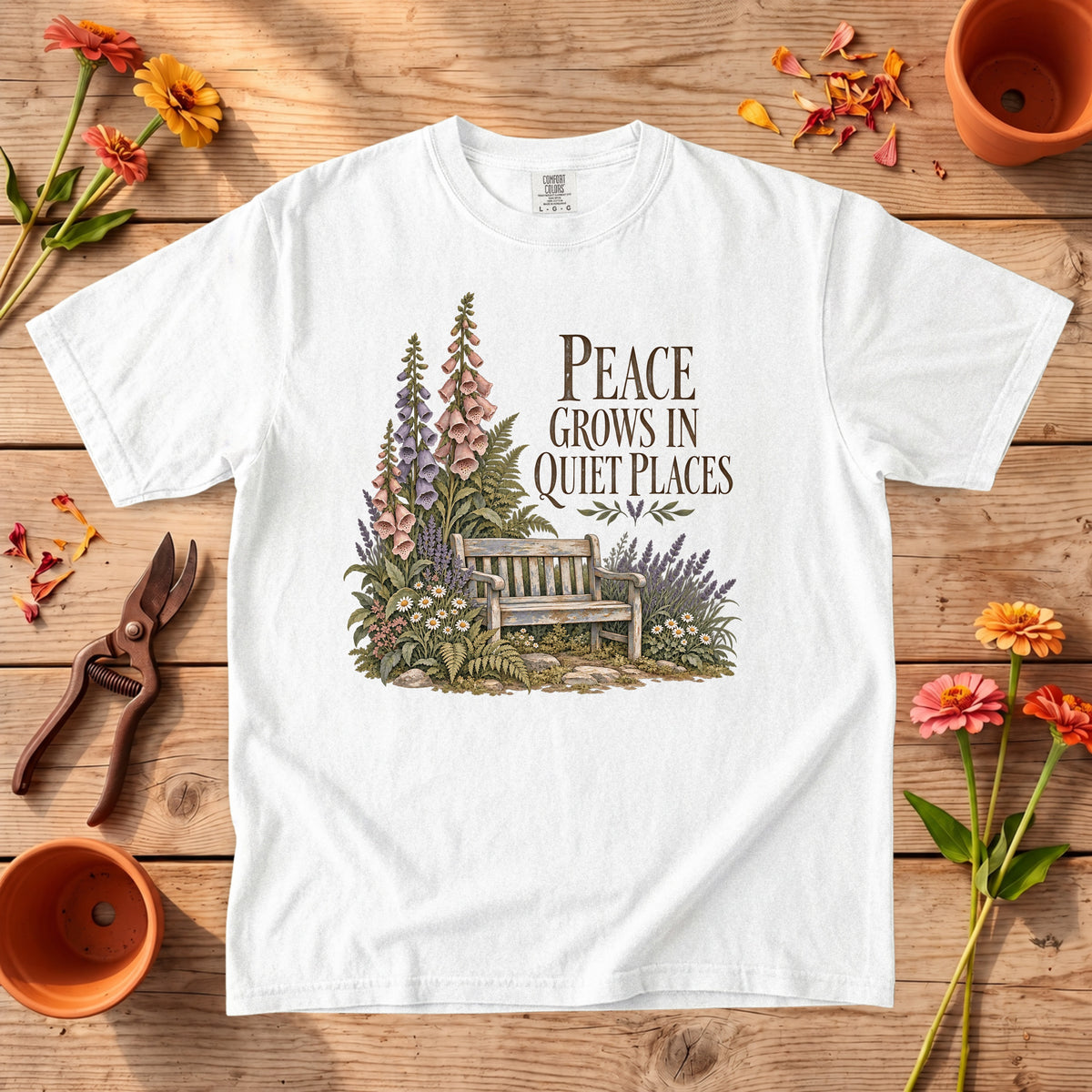 Peace Grows in Quiet Places T-Shirt