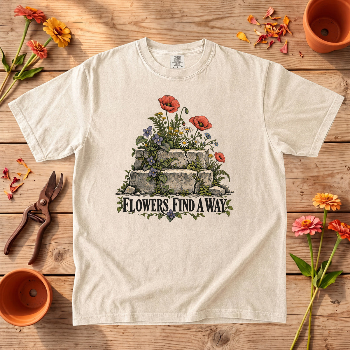 Flowers Find a Way T-Shirt