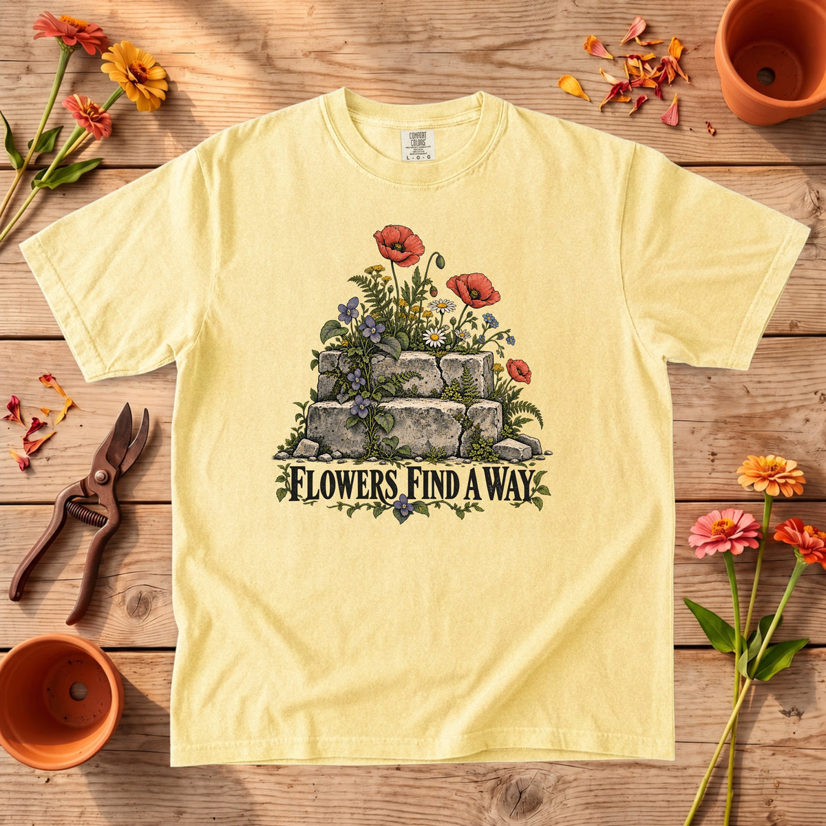 Flowers Find a Way T-Shirt