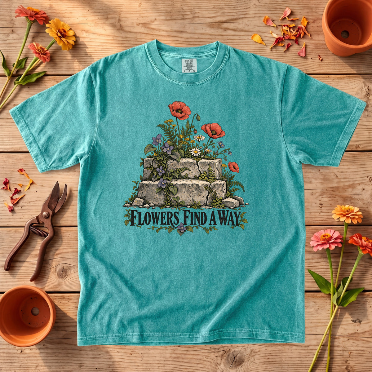 Flowers Find a Way T-Shirt