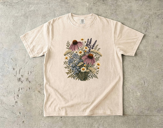 Botanical Wildflower Bouquet Shirt