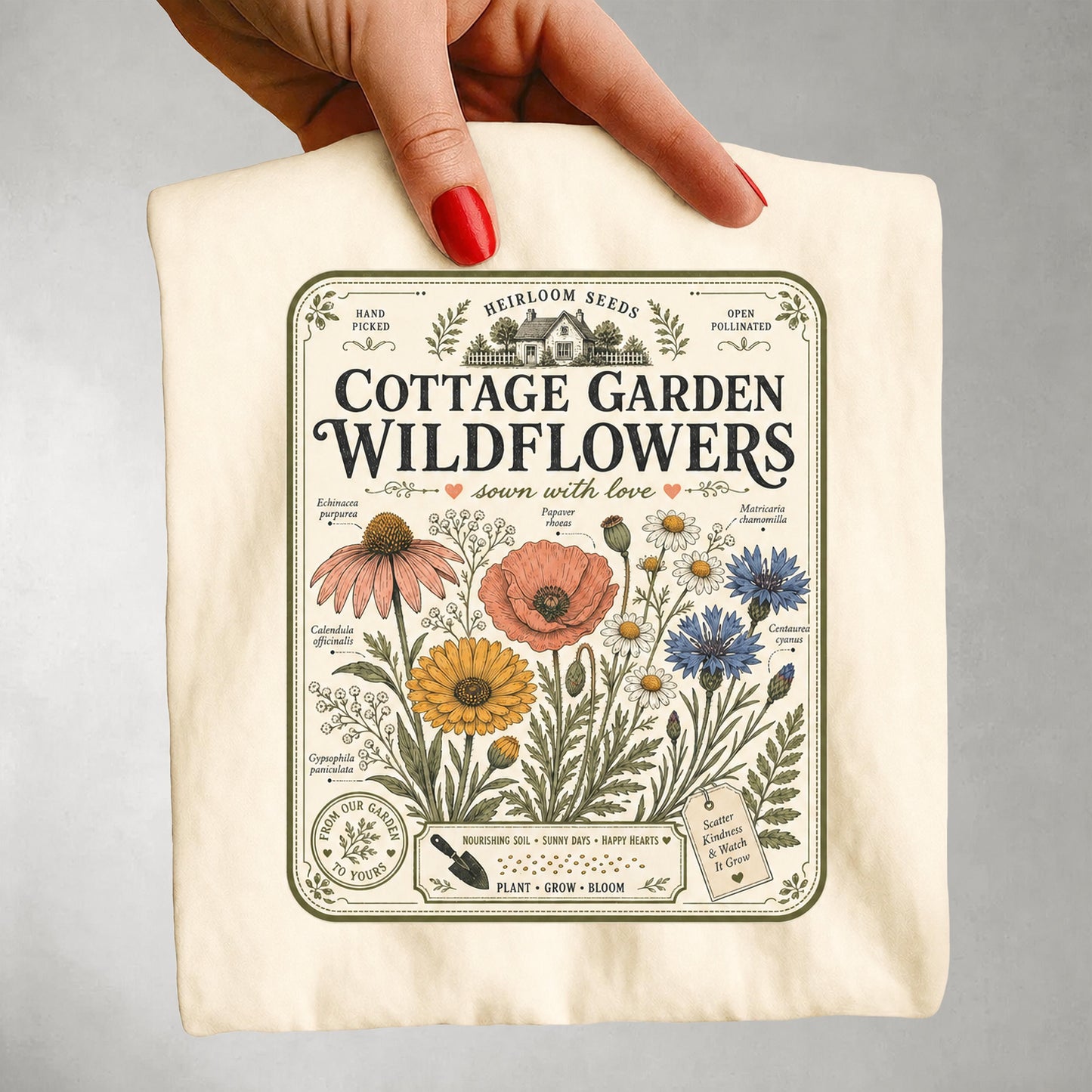 Cottage Garden Wildflowers T-shirt